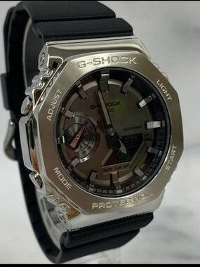 CASIO G-Shock GM-2100-1AJF Gray Silver Digital Chrono Mens Watch